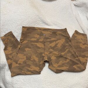 lululemon athletica Brown Camo Leggings